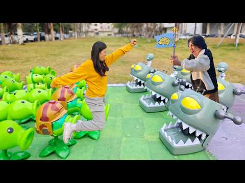 PLANTS VS ZOMBIES :CHESS PVZ BIG MEDIUM AND SMALL TOYS BATTLE（Zombie Trio）.