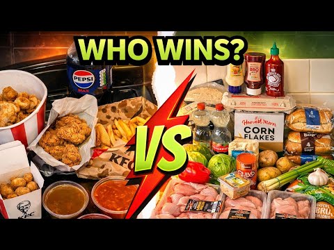 KFC Takeaway vs 7 Homemade Chicken Dinners (Same Budget)