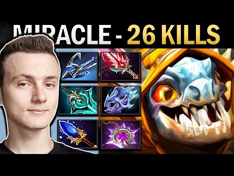 Slark Dota Gameplay Miracle with 26 Kills and Moon Shard