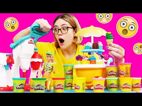 Knetspaß mit Lena. Eiswagen für Barbie. Play Doh Video für Kinder