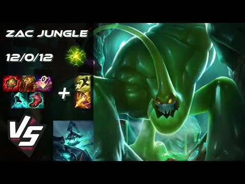 JUNGLE Zac vs Hecarim - NA Grandmaster Patch 25.S2.4