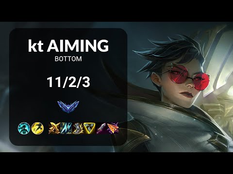 kt Aiming Vayne vs Ezreal BOTTOM - KR DIAMOND Patch 13.14