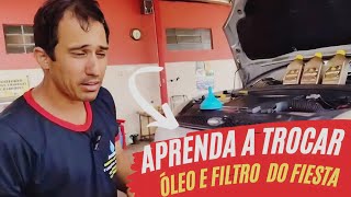 COMO TROCAR  OLEO E FILTRO  DO FIESTA ZETEC ROCAM 1.0 e 1.6 (2004 -2013 ) Troque em casa