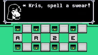 Can You SPELL a Swear Word in these Puzzles? [Deltarune chapter 2]