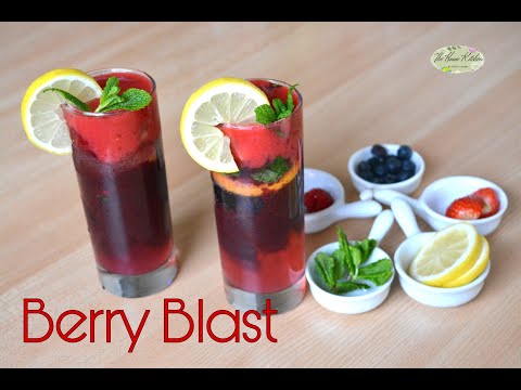 Berry Blast | Mocktail Recipes | Mix Berry Mojito  ~ The Home Kitchen