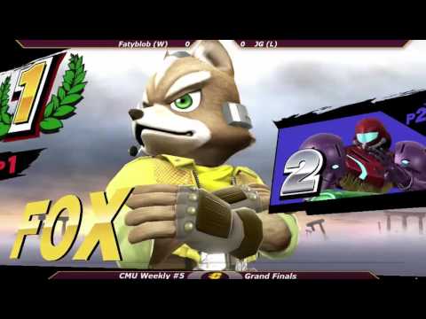 CMU Smash 4 Weekly #5 - Fatyblob (Samus, Rosalina) vs. JG (Fox) - Grand Finals