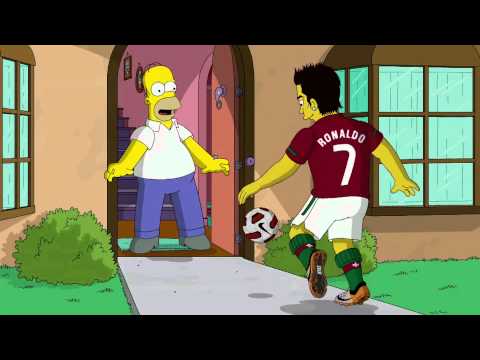 Cristiano Ronaldo on The Simpsons