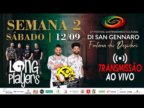 LIVE - 32ª Festa Di San Gennaro Batatais Almoço de Sábado | 12/09/2026 - Batatais SP