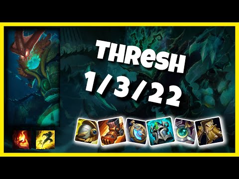 Thresh vs Pyke KOREAN Challenger SUPPORT (1/3/22) Gameplay Replay - Patch 10.24