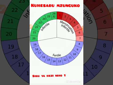 Kuhesabu mzunguko wa hedhi #shorts #dalilizamimba