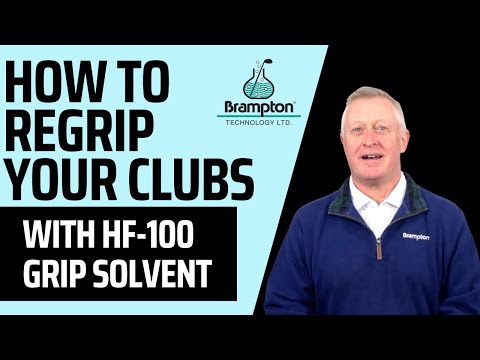 How to Regrip a Golf Club with Brampton HF-100 Grip Solvent
