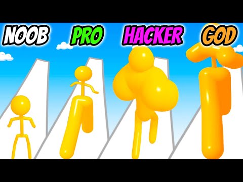 Blob Fighter: Level Up Runner - NOOB vs PRO vs HACKER vs GOD