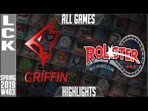 GRF vs KT Highlights ALL GAMES | LCK Spring 2019 Week 4 Day 3 | Griffin vs KT Rolster