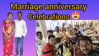 Marriage anniversary celebration 🎊🎉#marriageday #celebration #family #enjoy #happymarriedlife