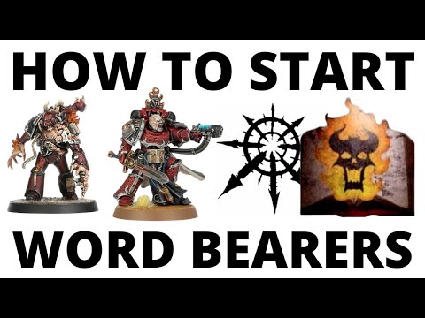 How to Start at Word Bearers Army in Warhammer 40K - Models and Gameplay Ideas!