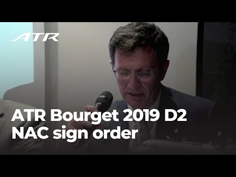 ATR Bourget 2019 D2 - NAC sign order for over 105 ATR -600 aircraft