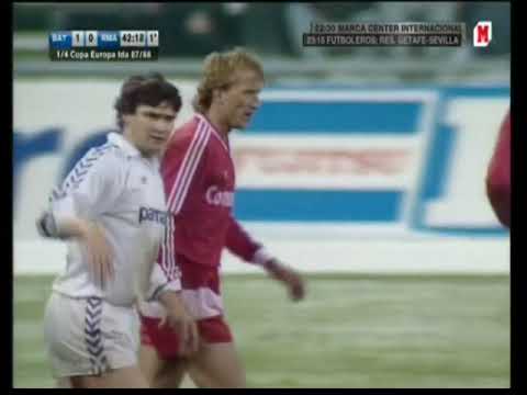 02/03/1988 European Cup Quarter Final 1st leg BAYERN MUNICH v REAL MADRID