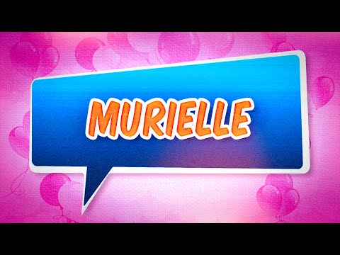 Joyeux anniversaire Murielle