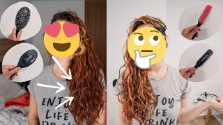 Behairful Brush vs Denman Brush // 2 washday routines with 2 different brushes