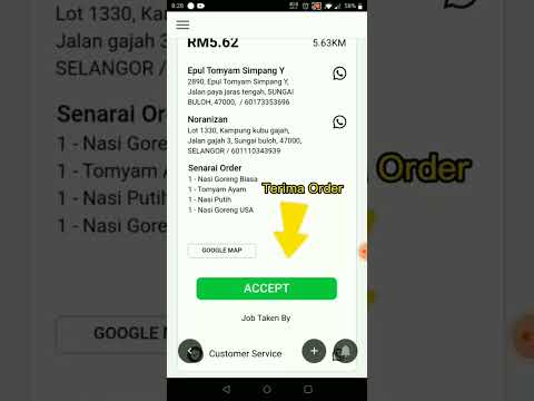 Cara Rider Accept Order Misi