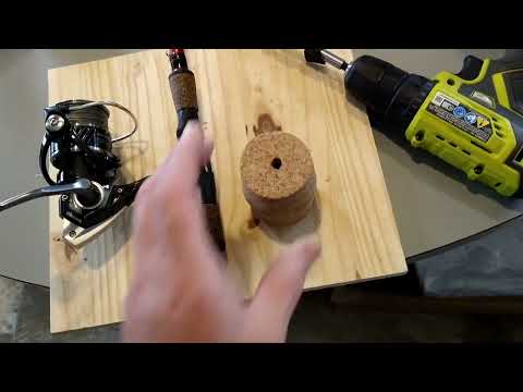 DIY Cork Fighting Butt #rodbuilding #steelheadfishing