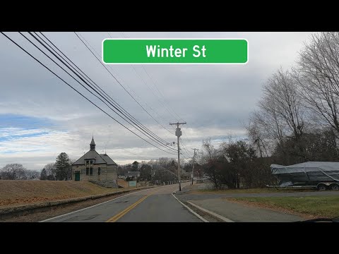 ⁴ᴷ⁶⁰ Driving Winter Street in Framingham, Massachusetts