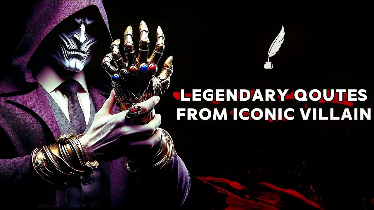 Master the Art of darkness // Quotes from most notorious villains