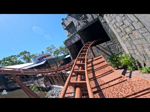 Jungle Rush - Onride - Dreamworld (Australia) - Vekoma - Switchback Coaster - (Train starts forward)