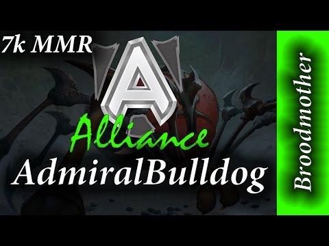 Alliance AdmiralBulldog Broodmother 7K MMR Full Game Dota