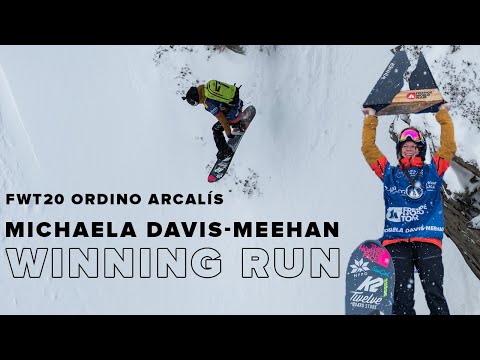 FWT20 Ordino Arcalís Andorra | Michaela Davis Meehan Snowboard Women Winning Run