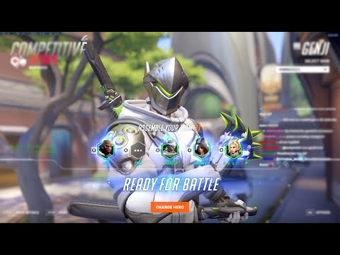 NECROS INSANE GENJI + YZNSA ECHO! HUGE DPS DUO! [ OVERWATCH 2 SEASON 4 TOP 500 ]