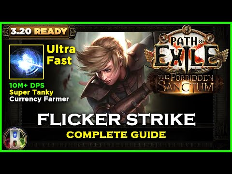PoE 3.20 NIGHBLADE FLICKER STRIKE RAIDER - COMPLETE GUIDE - POE THE FORBIDDEN SANCTUM - POE BUILDS