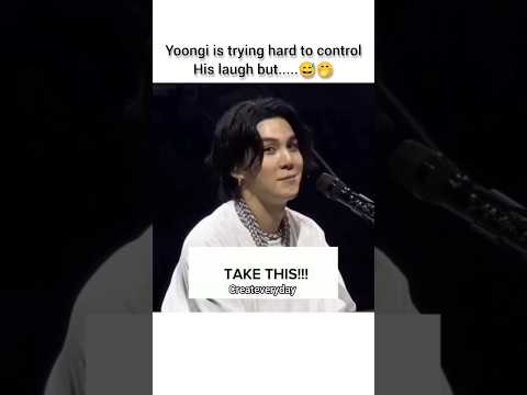 Suga can't control his laugh!! 😅😆 #bts #suga #yoongi #agustd