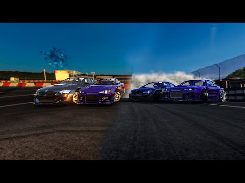 BMW E92 and 2JZ Nissan S15 Tandem Battle On DMEC Płock | Assetto Corsa | Max Graphics 4K