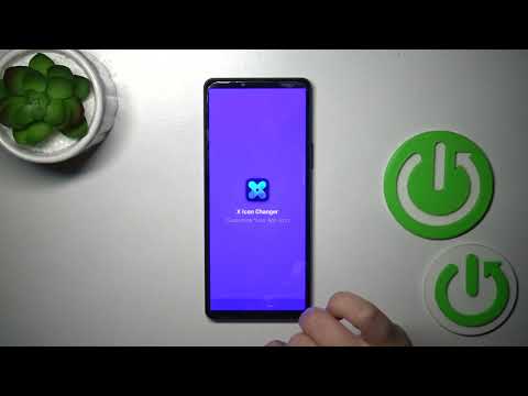 How to Customize the Shape & Style of App Icons on a SONY Xperia 10 V - X Icon Changer App