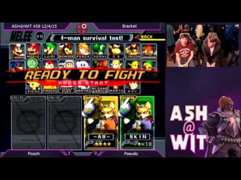 Pooch (Fox) vs SC | Pseudo (Fox) - ASH@WIT #39 Melee Bracket