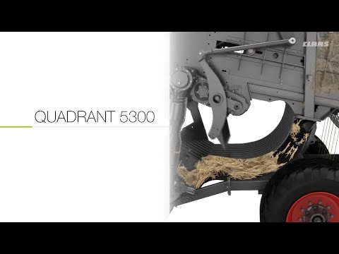 CLAAS QUADRANT 5300. Vorkammer und Raffer.