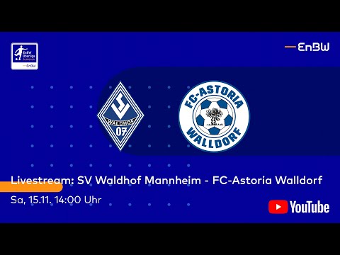 🔴LIVE SV Waldhof Mannheim - FC-Astoria Walldorf | EnBW-Oberliga B-Junioren