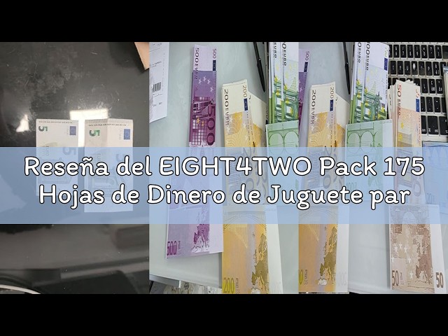Vídeo relacionado con Pack 175 Hojas de Dinero de Juguete para Juego de Tienda - Todos los Modelos - 25x 5/10/20/50/100/200/500