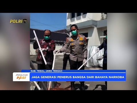 POLRES TEGAL &amp; KEJAKSAAN NEGERI MUSNAHKAN BARANG BUKTI DARI 32 PERKARA