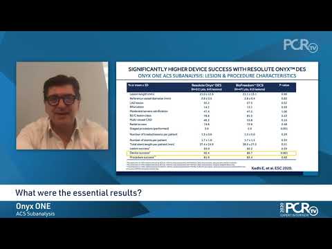Onyx ONE Acute Coronary Syndromes (ACS) Subanalysis - TCT Connect 2020