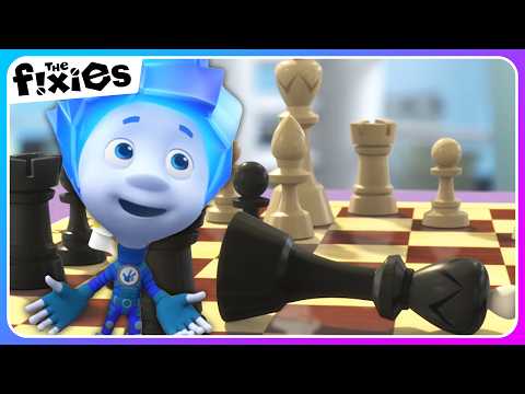 Nolik Plays Chess ♟️ | The Fixies | Educational Cartoons For Kids - Kingdom Kids Zone, Little Learners - The Fixies