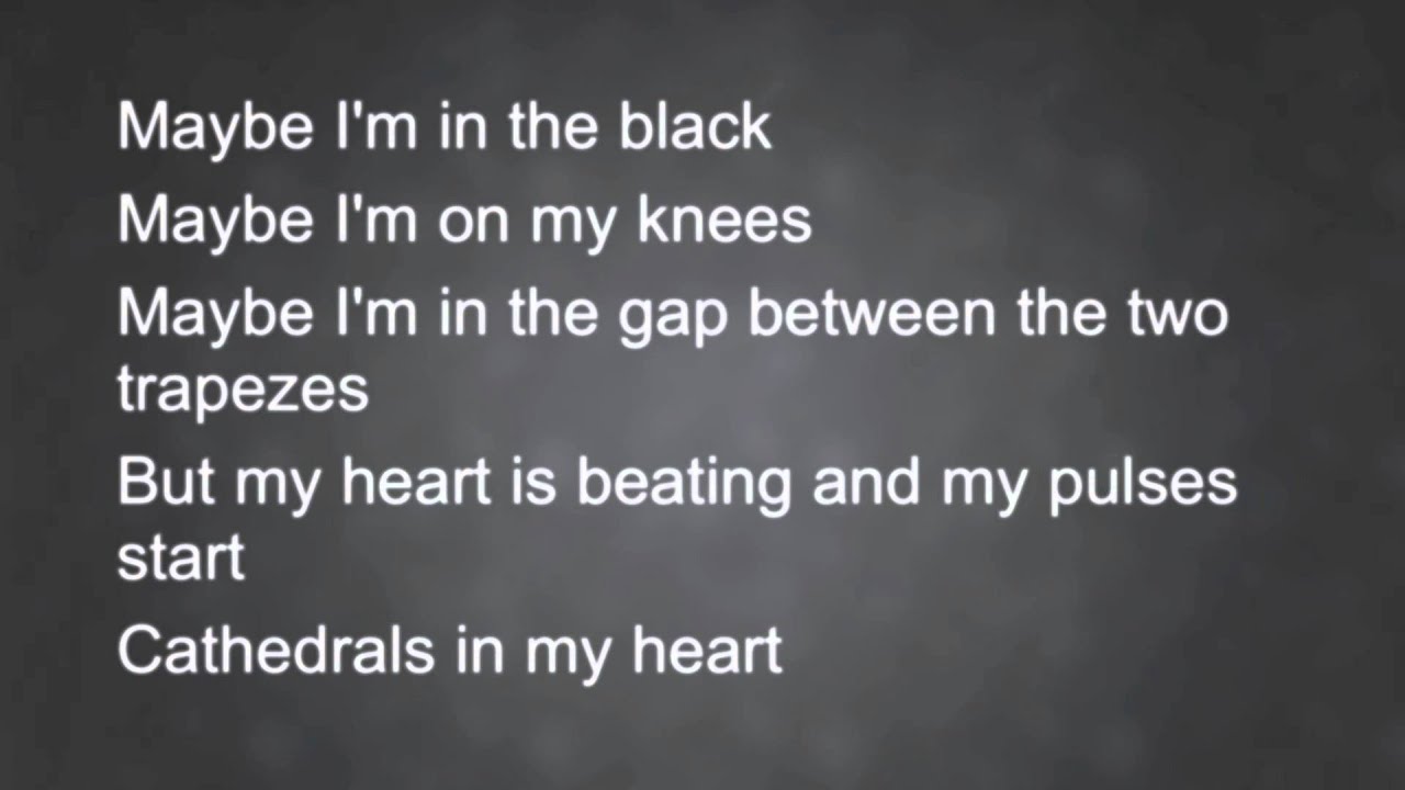 Every teardrop is a waterfall - Lyrics - HD