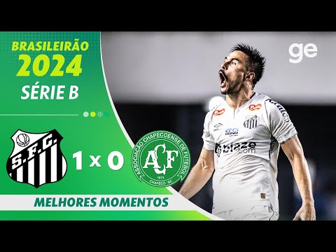 Gols e lances de Santos x Chapecoense