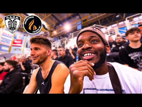 AMERICAN FAN EXPERIENCES FIRST GREEK BASKETBALL GAME! PAOK VS PROMITHEAS PATRAS!