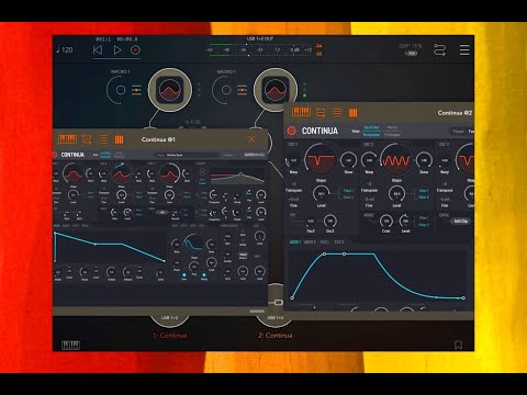 CONTINUA - Virtual Analog Morphing Synth - Let’s Explore - iPad Live Demo & Tutorial