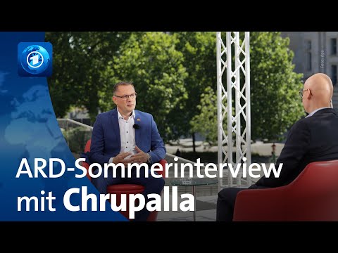 ARD-Sommerinterview mit Tino Chrupalla, AfD