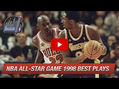 Throwback NBA All-Star Game 1998. East vs West - Full Game Highlights, Kobe vs Jordan Duel HD