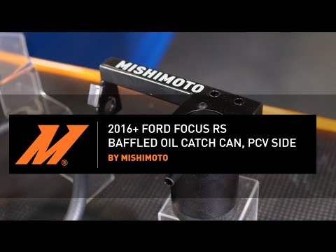 2016-2018 Ford Focus RS Baffled Oil Catch Can, PCV Side Installation Guide by Mishimoto