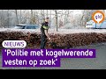Politie met kogelwerende vesten op zoek naar woningovervallers